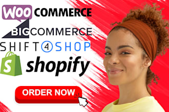 do product upload and listing on woocommerce bigcommerce shift4shop and shopify