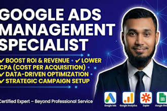 be a manager of google ads adwards ppc pmax for your local business