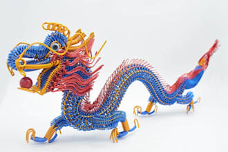 make metal dragon statue sculpture gift,chinese dragon figurine,new year gift