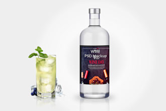urgent best image post label on the dropper bottle mockup