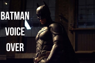 record the dark knight batman voice over