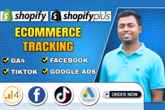 ga4, fb capi, tiktok ecommerce tracking for shopify plus
