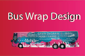 create wrap design for your bus, truck and car