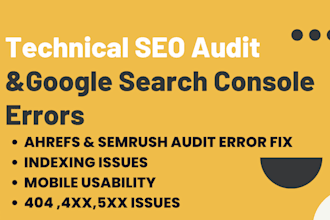 fix google search console semrush ahrefs website audit report SEO errors