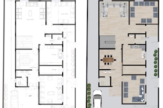 draw 2d architectural plan, layout, drawing in autocad