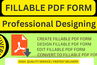 create, redesign or convert your document to a fillable PDF form