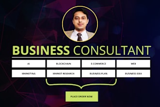 be your business consultant and business coach from 2049