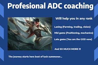 coach you adc from iron to master in league of legends