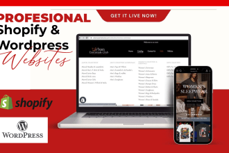 design, redesign shopify dropshipping store, shopify website