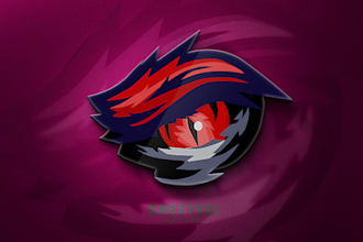 custom clean and modern logo design for gaming, youtube, twitch
