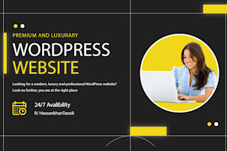 build a premium,luxury wordpress website for you