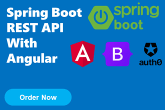 develop a complete web app with spring boot and angular