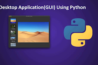 do your python graphical application using tkinter