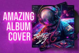 design amazing collage for album cover or mixtape cover art