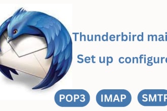 configure thunderbird email, smtp server, pop3, imap, mail