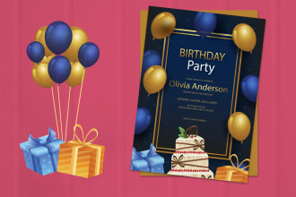 create luxury business cards, wedding, party invitation card design