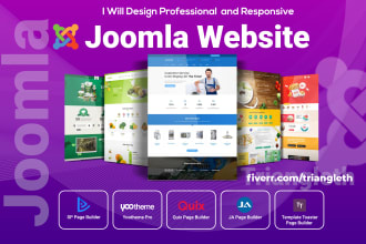 create professional and modern joomla website