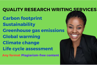do carbon footprint research, sustainability writing, global warming essay