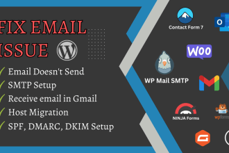 fix email not sending, spf dkim dmarc, smtp setup