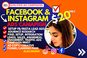 setup facebook advertising, fb ads campaigns for lead generation