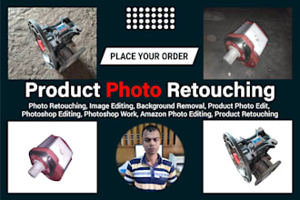 do product photo retouching, edit image for e commerce