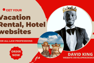 create vacation rental property management hotel website, airbnb, wix, wordpress