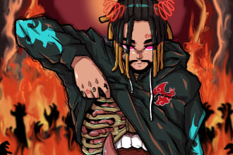 draw digital cover art and video youtube thumbnail