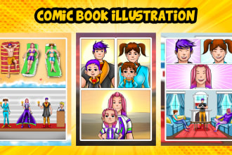 be your comic book artist and do comic book illustration