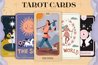 design custom cards tarot , tcg , games in any style for you