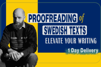 proofread and edit your swedish text