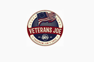 create best quality veteran owned logo with satisfaction guaranteed