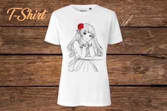 draw vector line art,one line art and vintage t shirt design