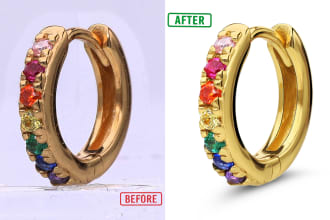 do high end jewelry image retouching photoshop editing