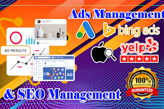 optimize SEO and manage ads for google apple bing maps yelp