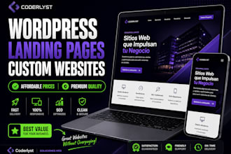 design a responsive wordpress or custom coded website