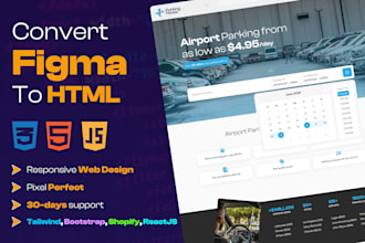 convert figma to html, xd to html, psd to html responsive bootstrap