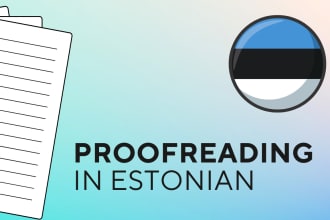 proofread and edit estonian texts and documents