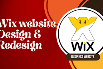 do wix portfolio website and wix landing page design