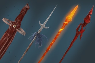 design your fantasy and dnd weapons