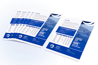 design a professional flyer or postcard