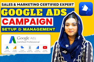 setup and manage google ads adwords PPC search ads campaigns