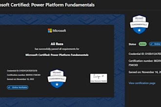 create a dashboard and reports for power bi