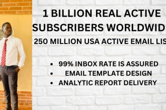 send 800 million bulk email blast, email marketing campaign to inbox and SMS