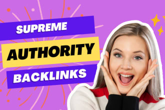 do SEO supreme authority backlinks for your gamble web site