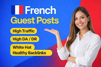 do french seo guest post backlinks link service da 50 sites