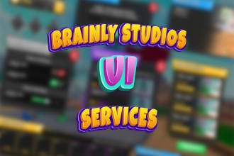 design gui for you on roblox as a professional UI designer