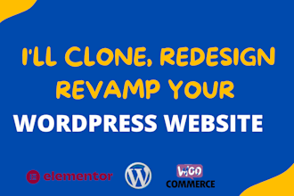 clone, copy, revamp, duplicate wordpress website