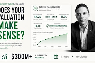 build your dcf valuation and 3 statement financial model