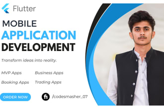 build mobile apps in flutter, ios apps, and android apps