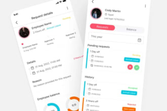 develop employees pto and leave tracker app and employee management app